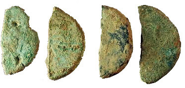 Monete in bronzo dimezzate in antico (I sec. a.C.)
